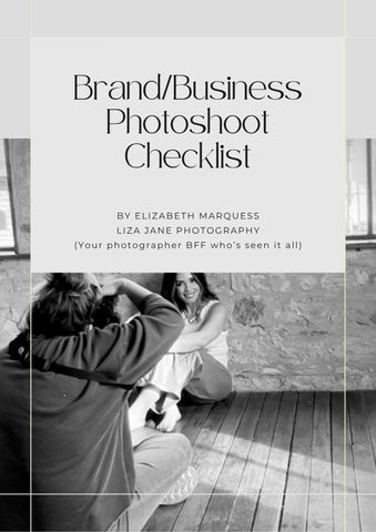 Brand/Boutique Photoshoot Day Checklist